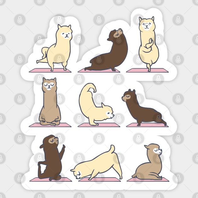 ALPACA YOGA Sticker by huebucket